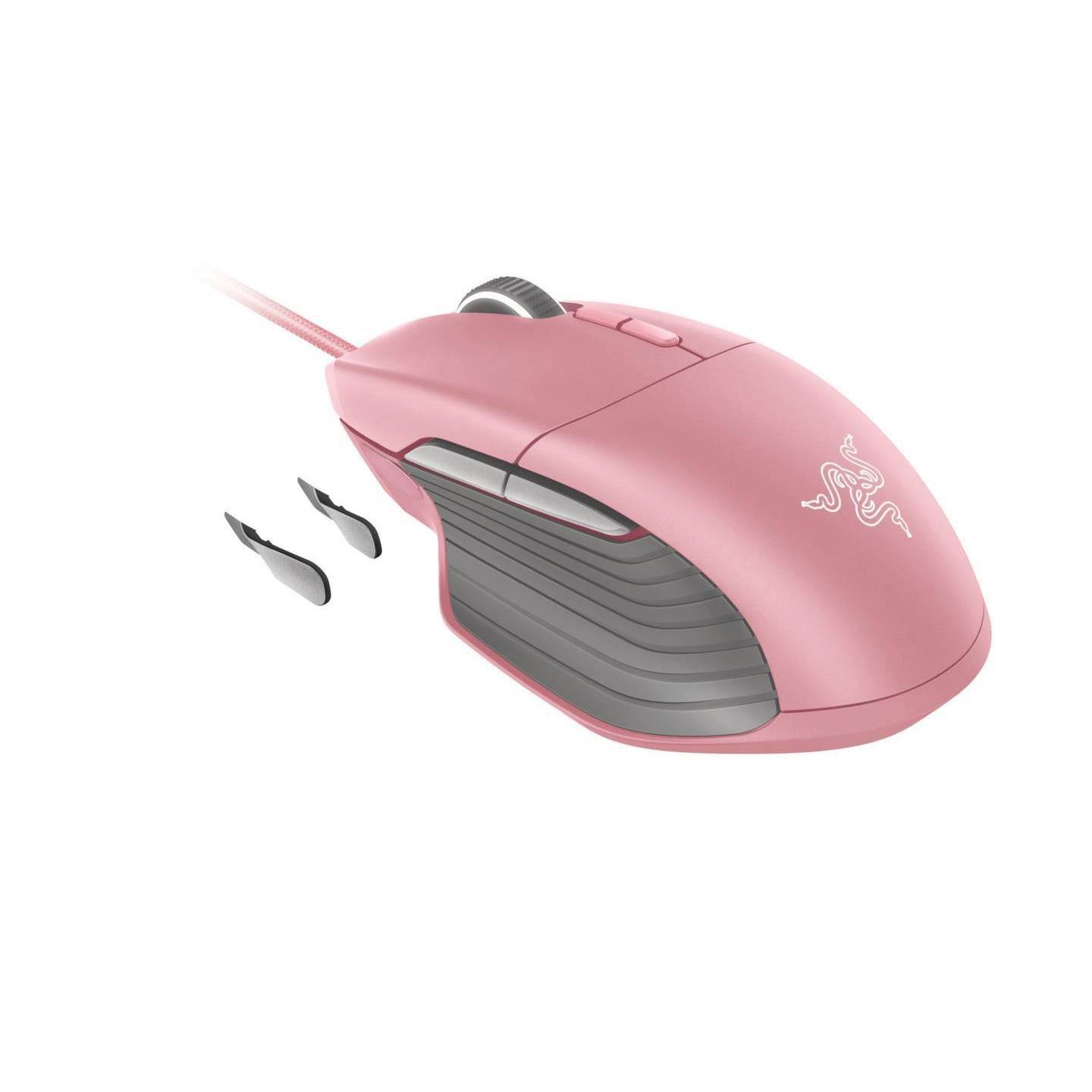 Razer - Basilisk Wired Optical Gaming Mouse with Chroma Lighting - Quartz Pink