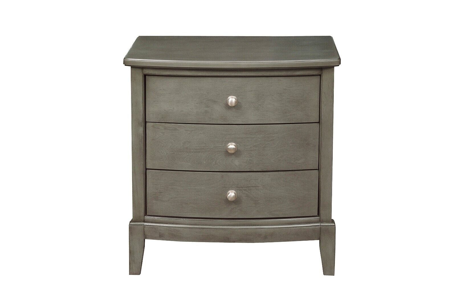 Gray Finish 5pc Wooden Bedroom Furniture Set Cal-King Bed Dresser Mirror Nighstands Set Transitional Style