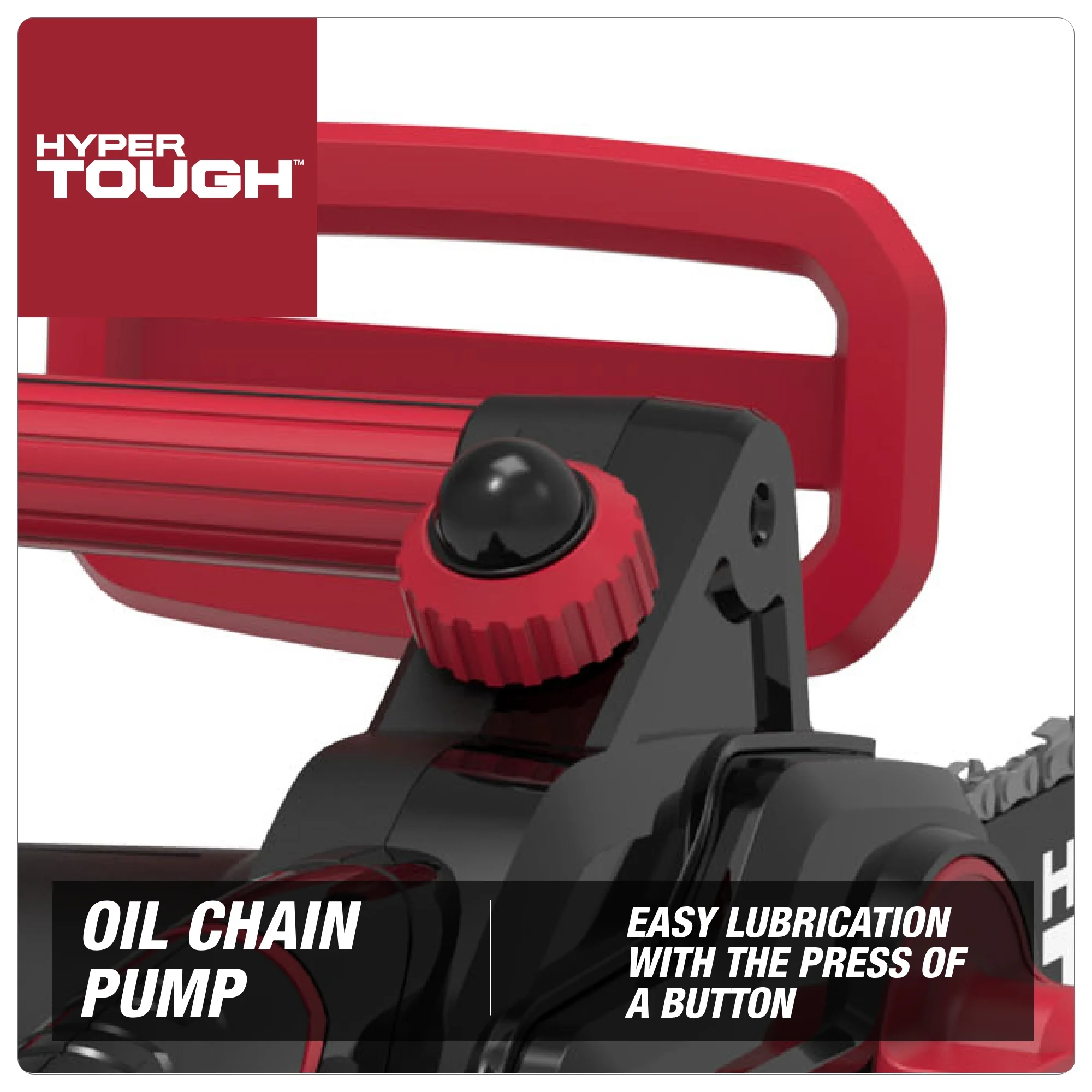 Hyper Tough 16-Inch Electric Chainsaw, 15-Amp Motor with Automatic Oiler, Tool-less Chain Tension, Metal Bucking Spikes included