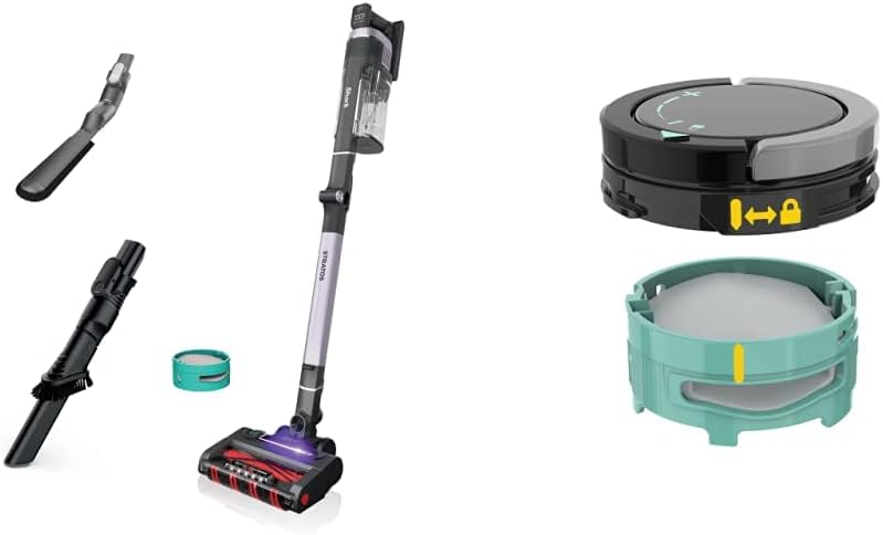 Shark IZ862H Stratos Cordless Vacuum with Clean Sense IQ and Odor Neutralizer, DuoClean PowerFins HairPro & Shark 1541FC3000 Odor Neutralizer Technology Vacuum 2-Pack Replacement Cartridges