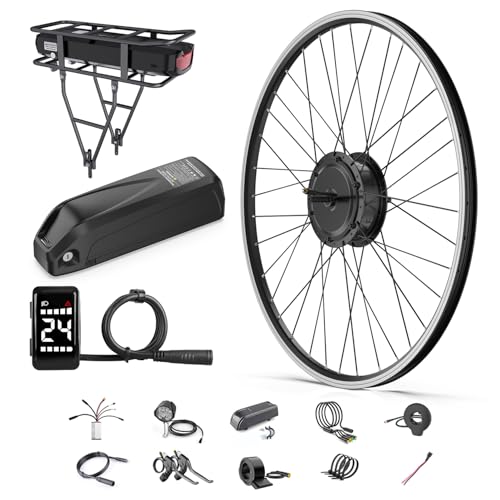 BAFANG 48V 500W Front Hub Motor Electric Bike Conversion Kit for 20“/26"/700C Wheel Drive Engine with LCD Display &Optional Ebike Battery
