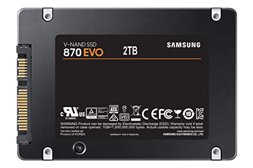 SAMSUNG 870 EVO 2.5 Inch SATA III Internal SSD