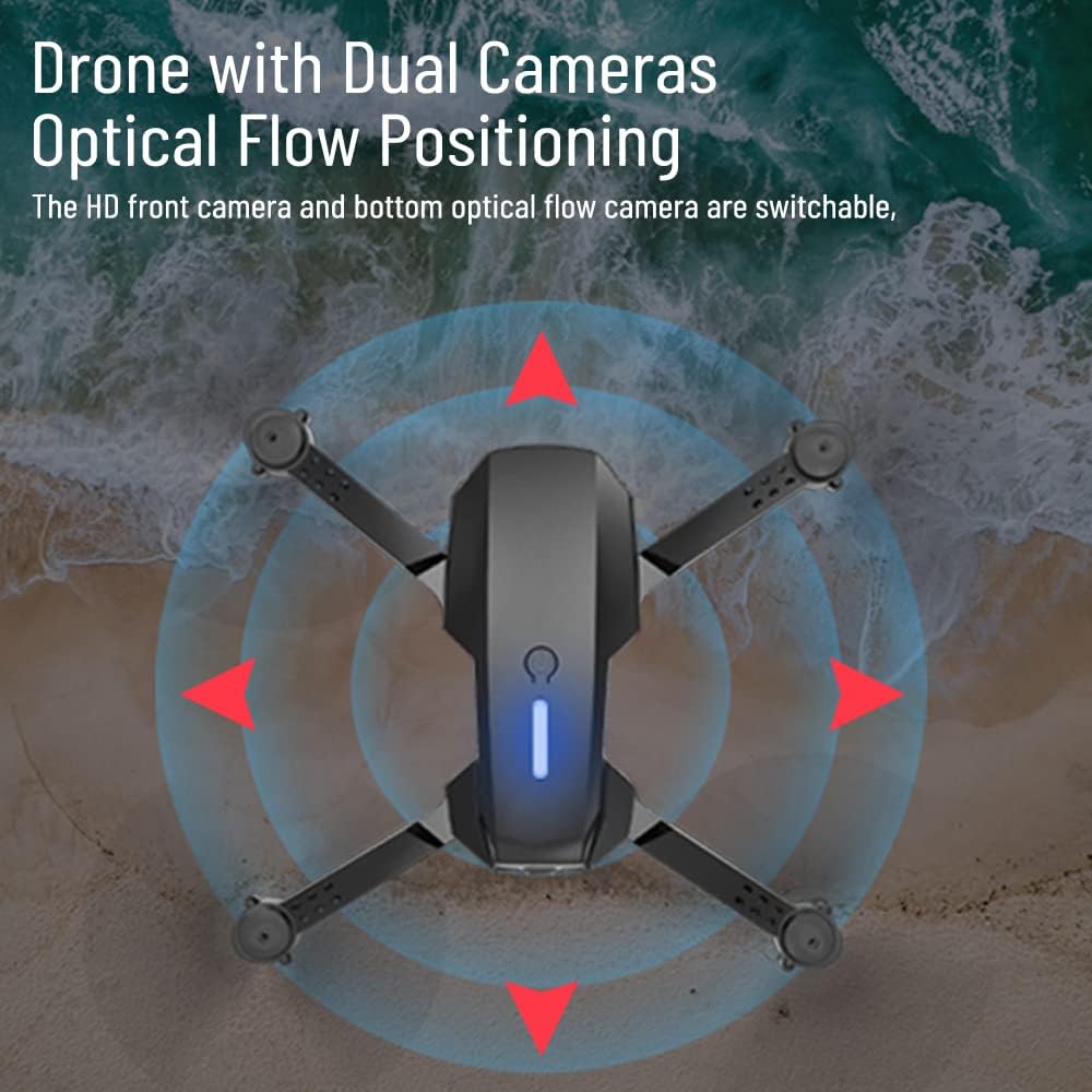 FPV Drone with 4K Dual HD Cameras Upgraded Version RC Quadcopter for Adults and Kids, Beginner WiFi RC Drone Live Video