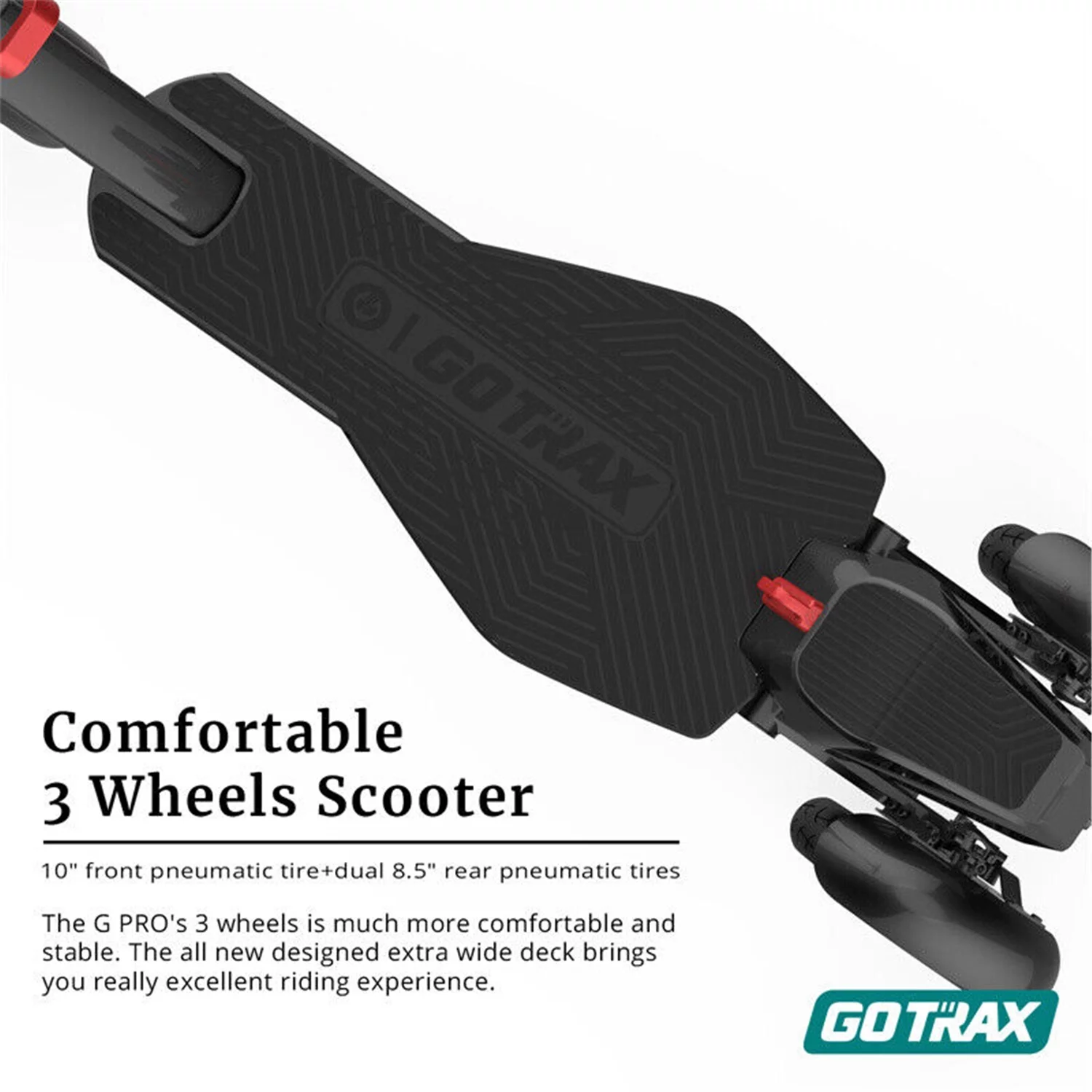 GOTRAX G Pro Electric Scooter Adults - 3 Wheels Folding Scooter for Commuters - 15.5mph, 24 mile