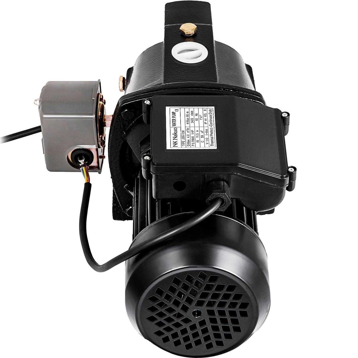 VEVOR Shallow Well Jet Pump with Pressure Switch 1HP Jet Water Pump 216.5 ft Cast Iron Jet Pump to Supply Fresh ell Water to Residential Homes Farms - Shop Hardware Tools Online Store