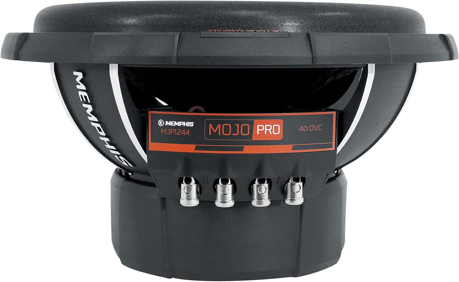 Memphis Audio MJP1244 12 in 1500 Watt MOJO Pro Car Audio Subwoofer DVC 4 ohm Sub, Black