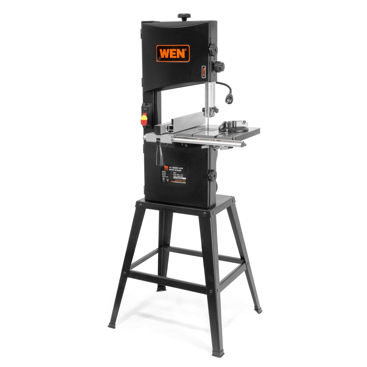 WEN BA3962 3.5-Amp 10-Inch Two-Speed Band Saw with Stand and Worklight - Shop Hardware Tools Online Store