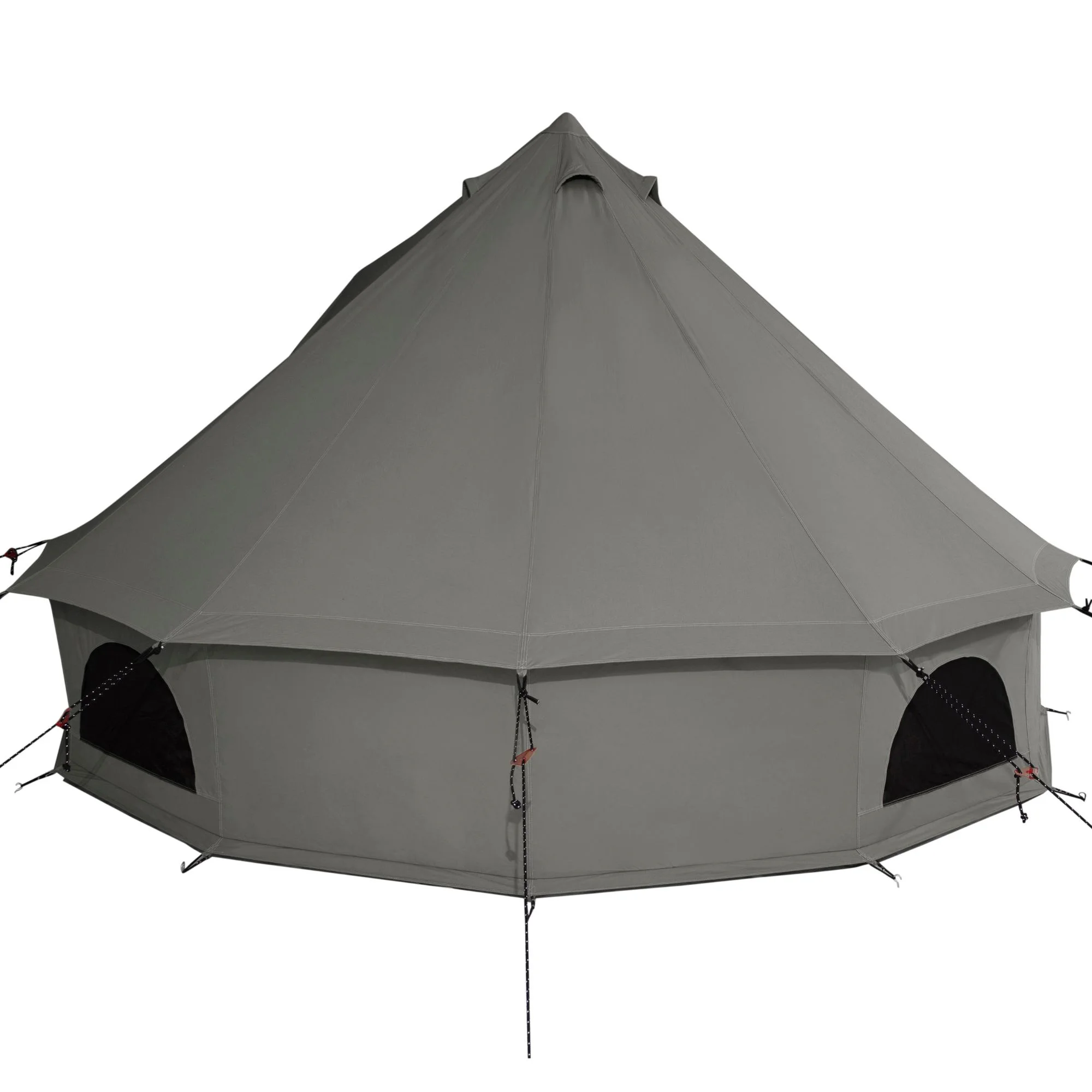 WHITEDUCK Regatta Canvas Bell Tent w/Stove Jack, Sandstone Beige, 13', Water Repellent 4-Season Camp