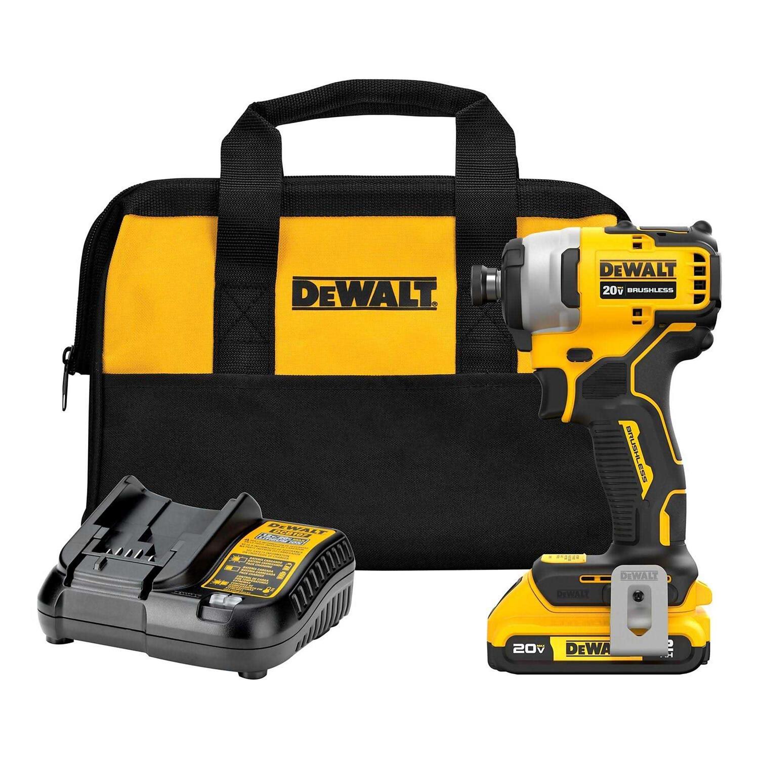 DEWALT 20V MAX ATOMIC 1/4 in. Cordless Brushless Compact Impact Driver Kit DCF809D1 - Shop Hardware Tools Online Store