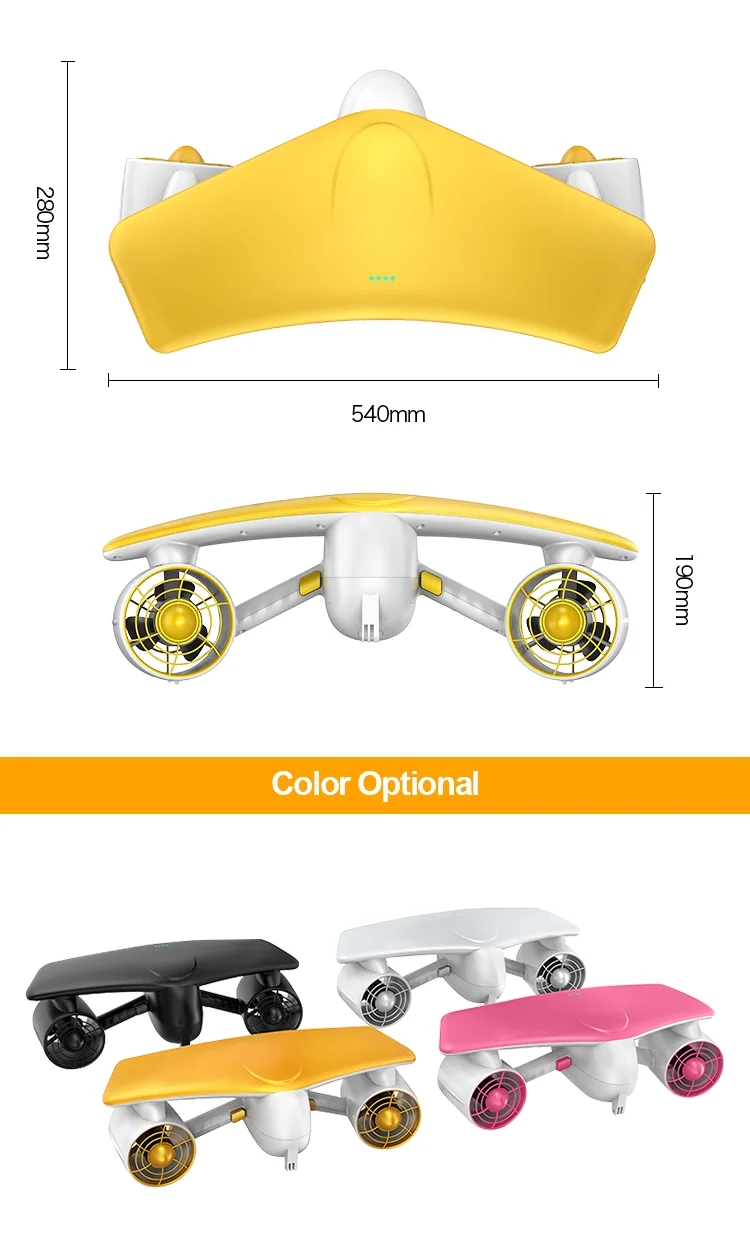MANKEEL Underwater Scooter W7,Maximize Your Underwater Dive Experience,Sea Scooter with Dual Propeller,164ft Deepest Diving Depth,Compatible with Sport Cameras,
