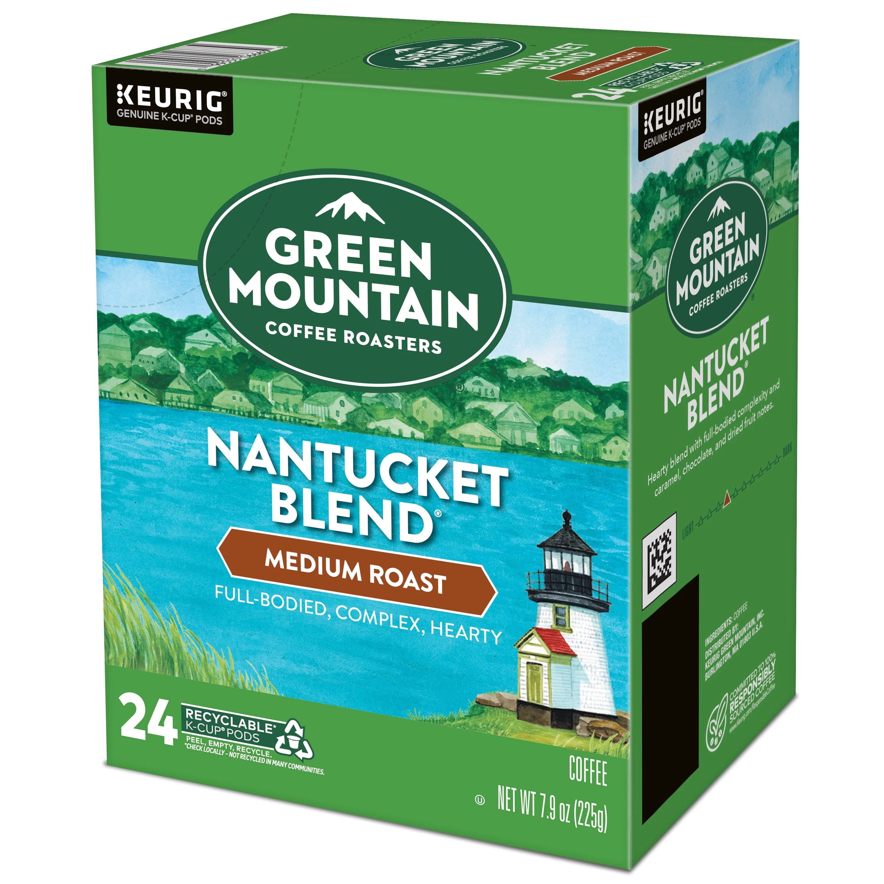 Green Mountain Coffee Roasters, Nantucket Blend Medium Roast K-Cup Coffee Pods, 24 Count