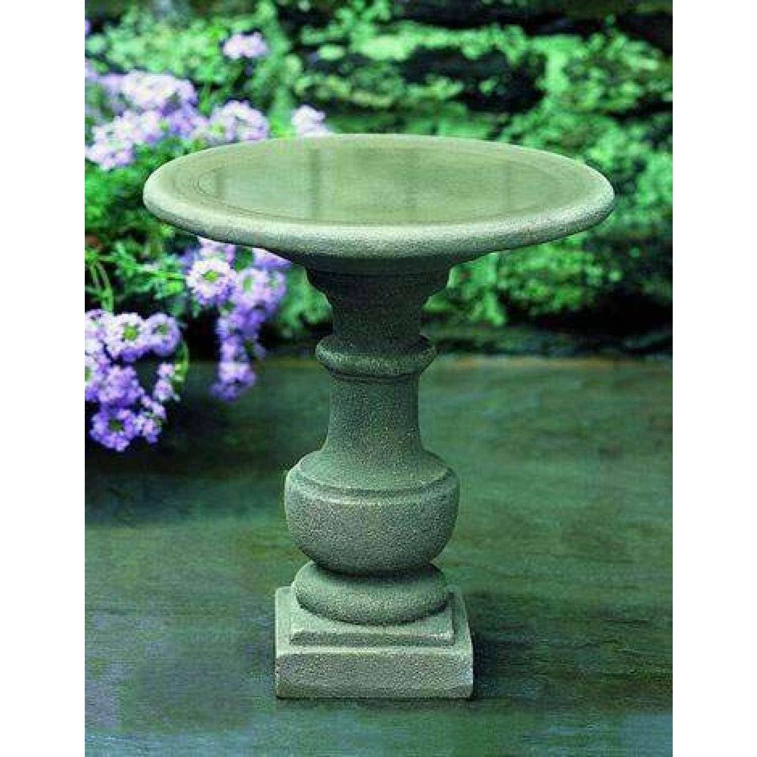 Campania International Siena Birdbath - Nero Nuovo