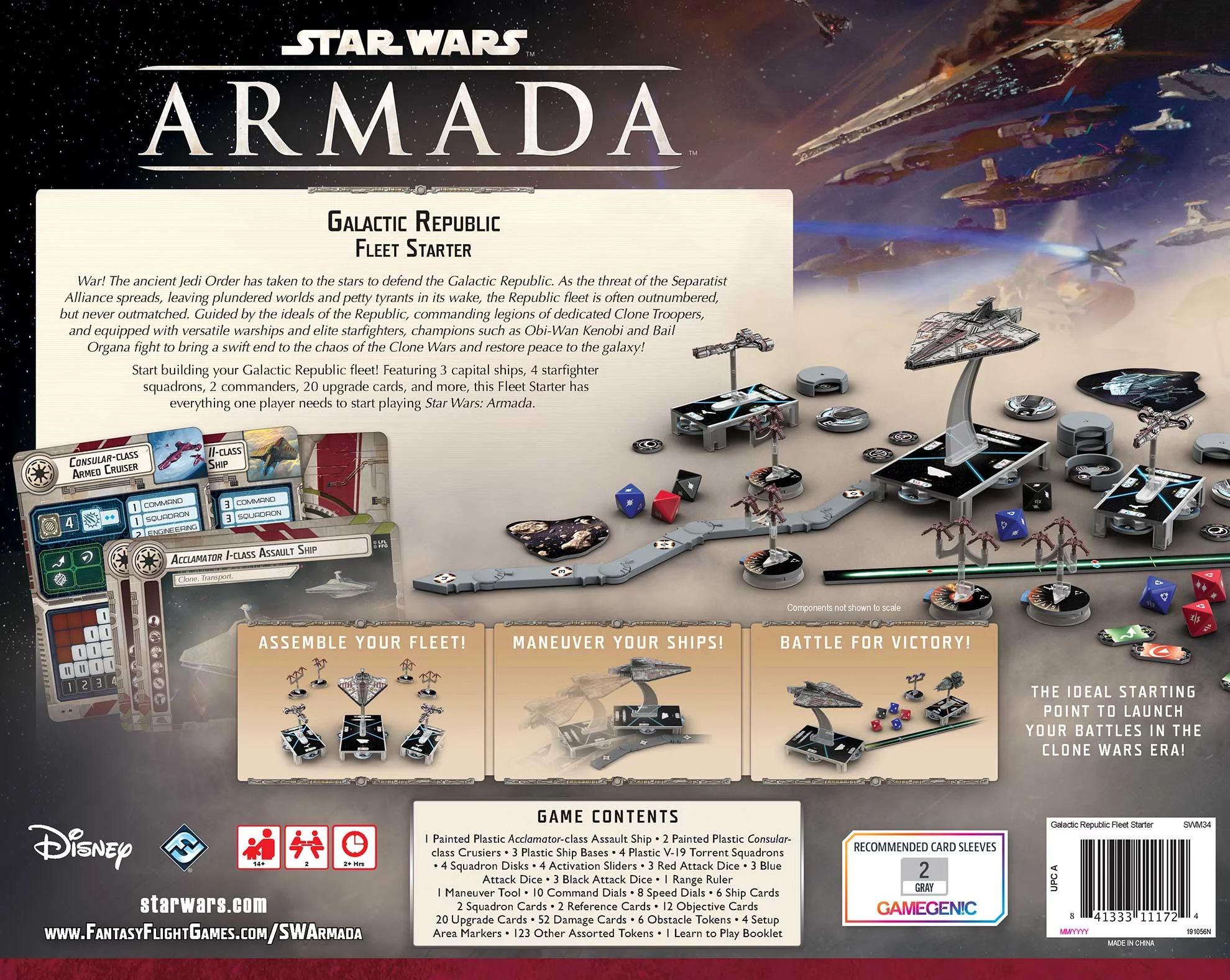 Atomic Mass Games FFG Star Wars Armada: Galactic Republic Fleet Starter, SWM34