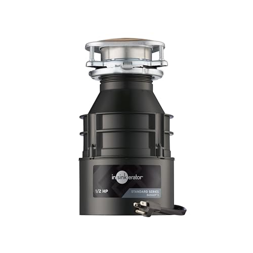 InSinkErator Garbage Disposal with Cord, Badger 5, 1/2 HP Continuous Feed
