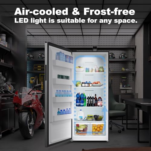 SMETA Upright Freezer, 21 cu. ft Stand Up Convertible Refrigerator Freezer Upright, Deep Frost Free Garage