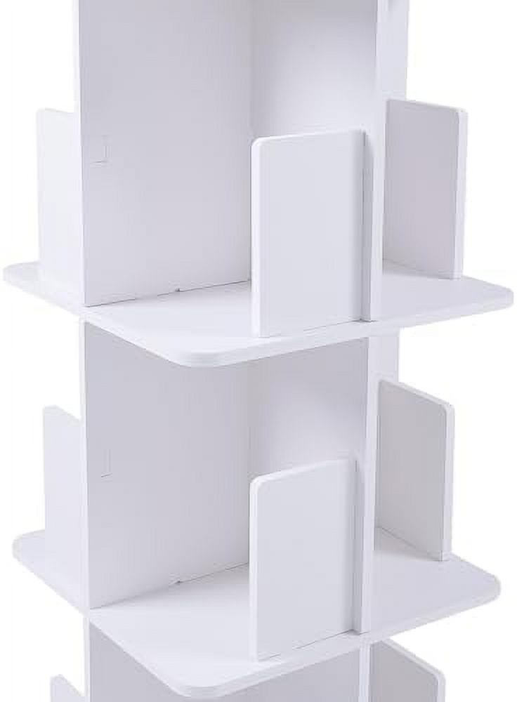 YPDRYGV Bookcase ° Rotating Bookshelf Floor Standing Organizer   Display Rack  Room Study Room Bedroom Home Office ( 3 Tiers) - Curated Treasures Market