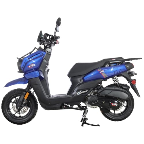 X-PRO Gas Adult Moped Tank 200 Gas Moped Street Bike,12" Wheels!