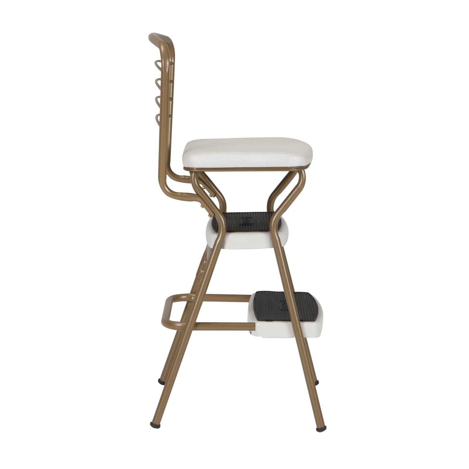 Cosco Stylaire Retro Chair/Step Stool with Flip-Up Seat - Shop Hardware Tools Online Store