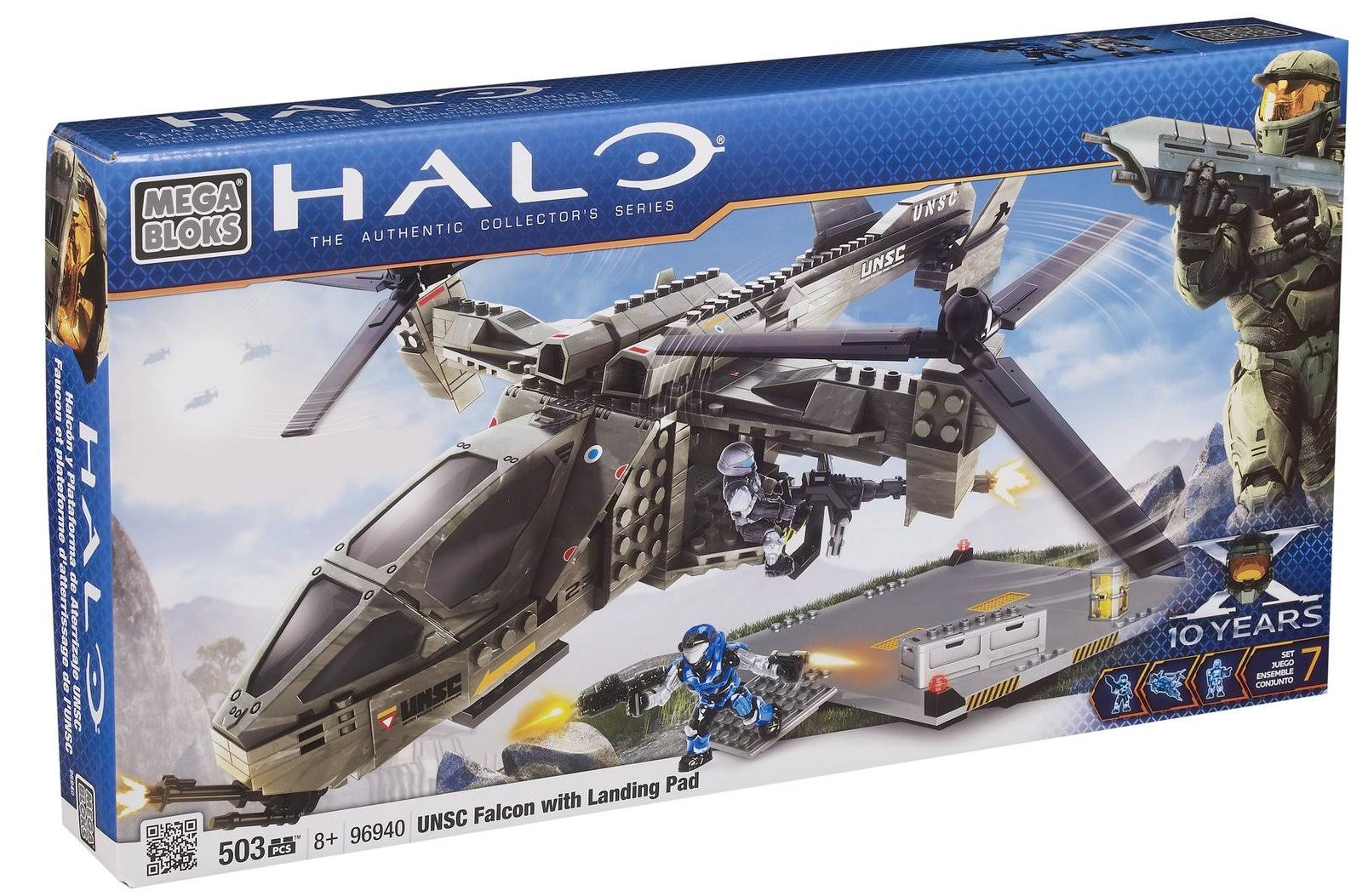 Mega Bloks Halo UNSC Falcon with Landing Pad