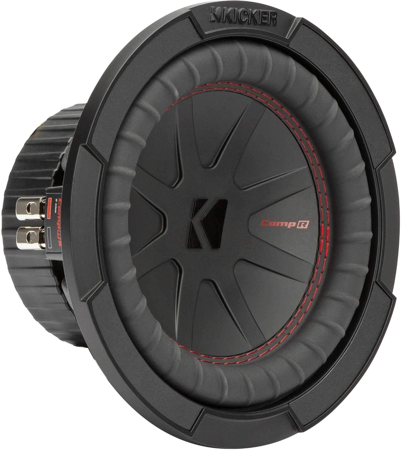 Kicker 48CWR84 CompR 8" Subwoofer, DVC, 4-ohm - Includes Speaker Wire