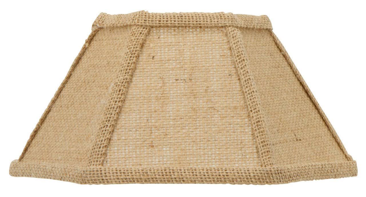 Upgradelights 12 inch Replacement Chimney Shade for Oil Lamps in Natural Burlap