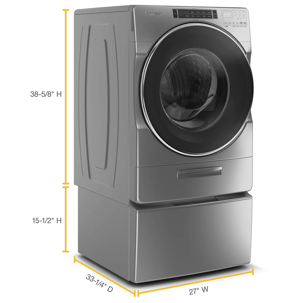 Whirlpool Wfw8620h 27 Wide 5 Cu Ft. Electric Front Loading Washer - White