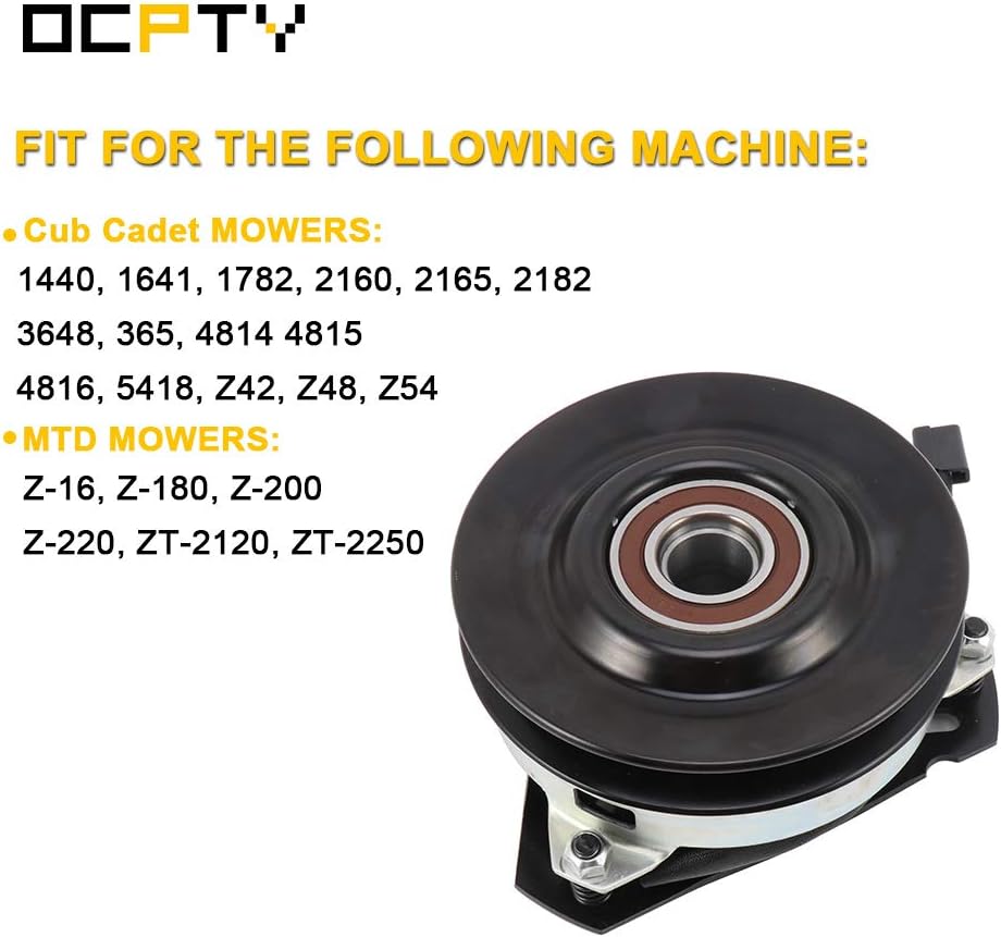 OCPTY Electric Power Take Off Clutch Electric PTO Clutch 717-3389 Quality Upgraded Aftermarket Fit for Craftsman, for Cub Cadet, for MTD, for Troy-Bilt, for Warner, for White