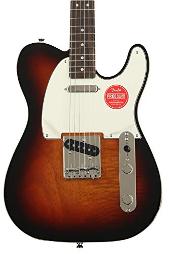 Squier Classic Vibe 70s Thinline Telecaster Electric Guitar, with 2-Year Warranty, Natural, Maple Fingerboard