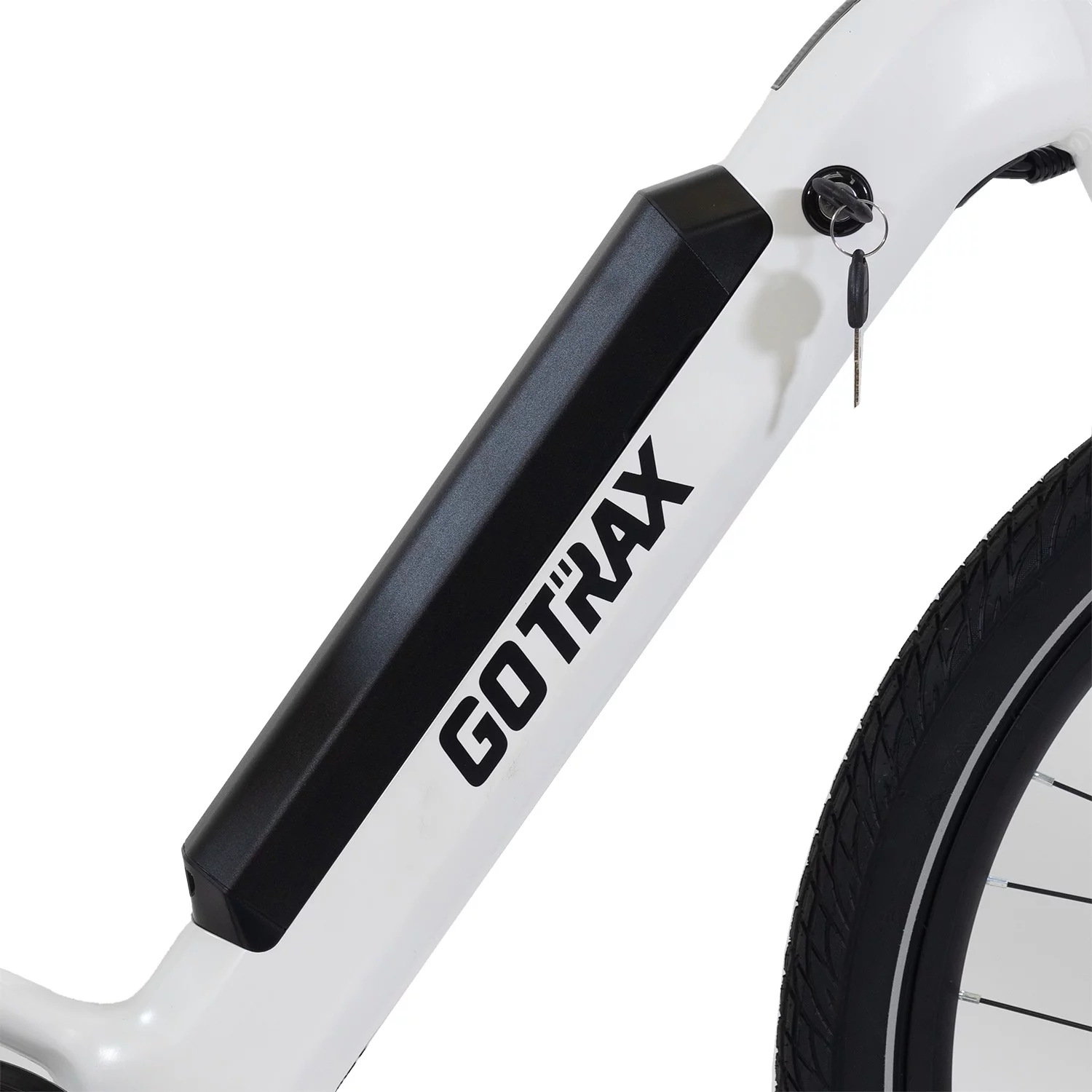 GOTRAX CTI 27.5" Adult Electric Bike, 350W/36V up 20mph Commuter Ebike for Adults, White, Step Thru