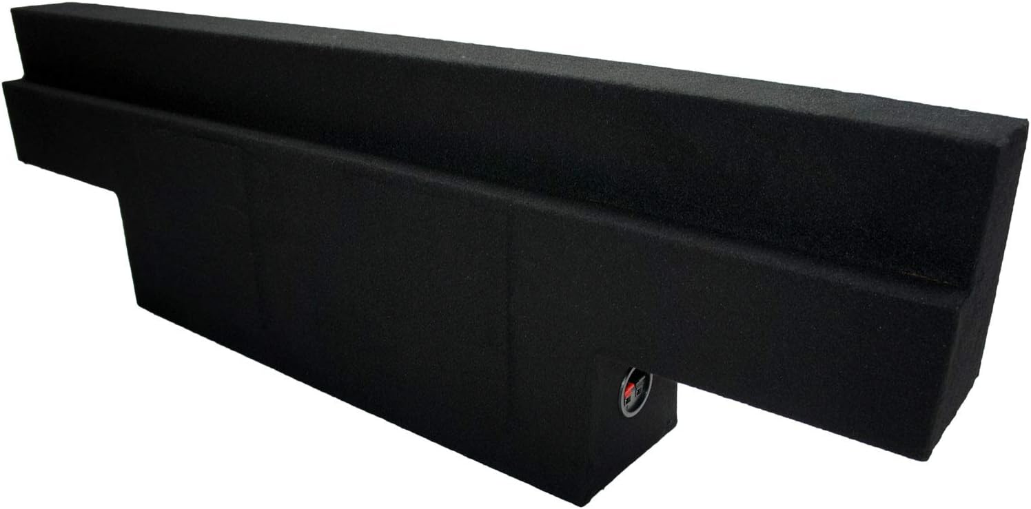Compatible with Chevy Silverado or GMC Sierra 1500 Non-HD Crew Cab Truck 2001-2006 Dual 12 Subwoofer Sub Box Speaker Enclosure
