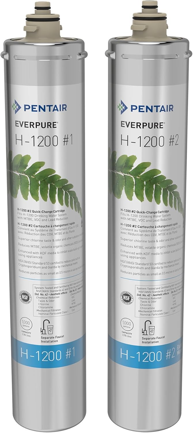 Everpure H-1200 Water Filter Replacement Cartridge Set (EV9282-01)