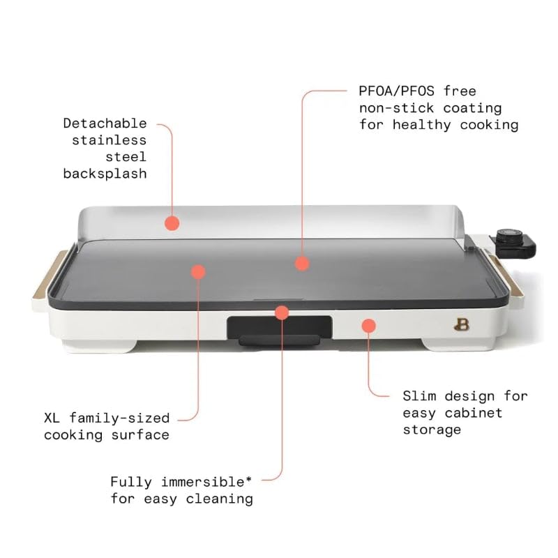 Beautiful 12" x 22" Extra Large Griddle, Drew Barrymore