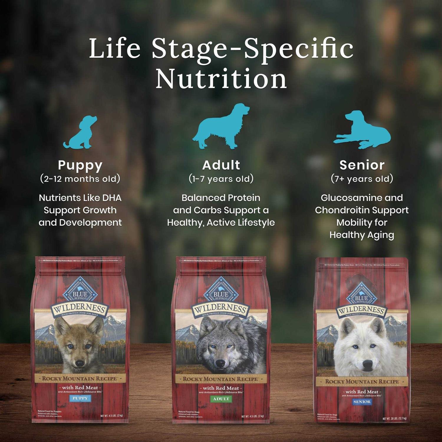 Blue Buffalo Wilderness Rocky Mountain Recipe Dog Food - Pet Supplies online store