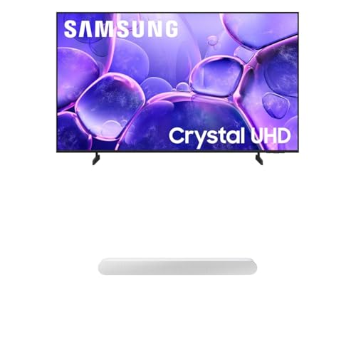 Samsung 43-Inch Class Crystal UHD U8000F 4K Smart TV (2025 Model) Endless Free Content, Crystal Processor 4K, MetalStream Design, Knox Security, Alexa Built-in