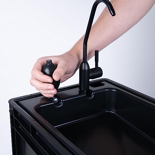 BOXIO - Wash: Portable Sink - Convenient Camping Sink Solution! Compact with Unique Design, Separate Canister, Lightweight Mobile Sink for Garden/Camping/Outdoor Events/Gatherings/Worksite/RV/Indoor