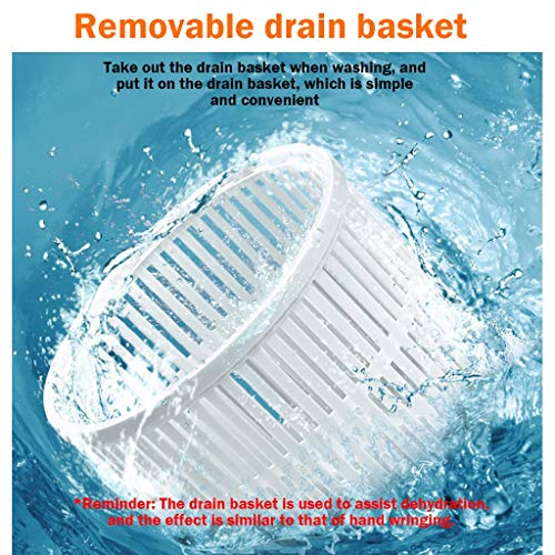 YXCKG Apartment Laundry Machine, Washer Machine Mini, Portable Washer and Dryer, Spin Drain Basket, Washing Small Clothes, Energy-Saving, 240 Watts Power, Space Saving