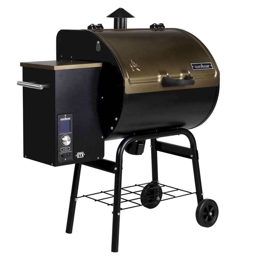 Camp Chef PG24STXB - Bronze Pellet Smoker Grill with 10 Smoke Settings - Black - Megean