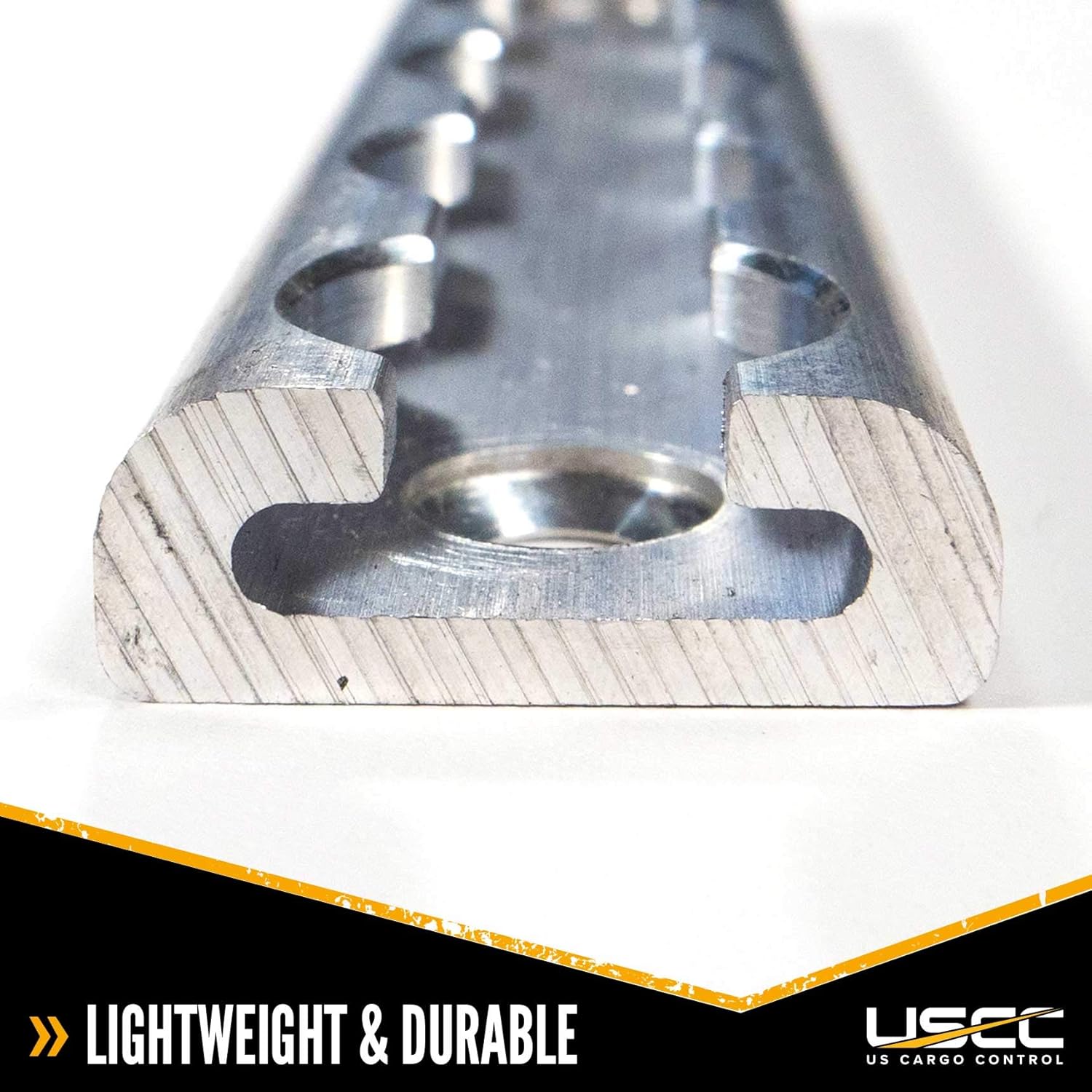US Cargo Control Aluminum L Track – 96 Inch Length – Perfect for Securing Motorcycles, ATVs, Utility Tractors, Dirt Bikes, and More – Use On Pickup Trucks, Vans, Or Utility Trailers