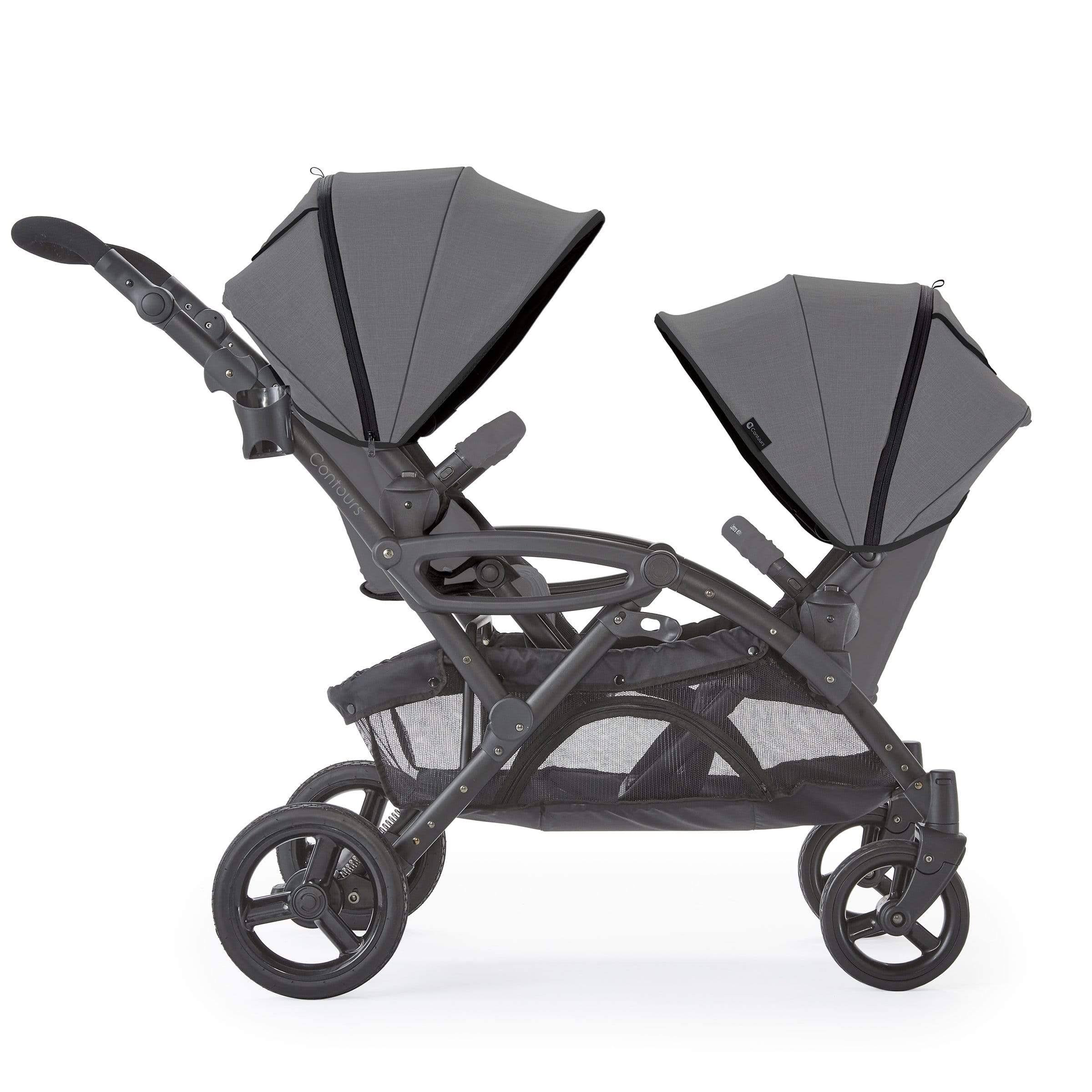 Contours Options Elite V2 Tandem Stroller in Carbon