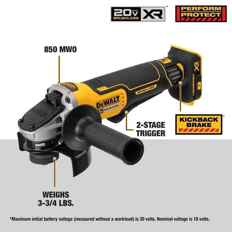 Dewalt DCG413B 20V MAX Brushless Angle Grinder - Shop Hardware Tools Online Store