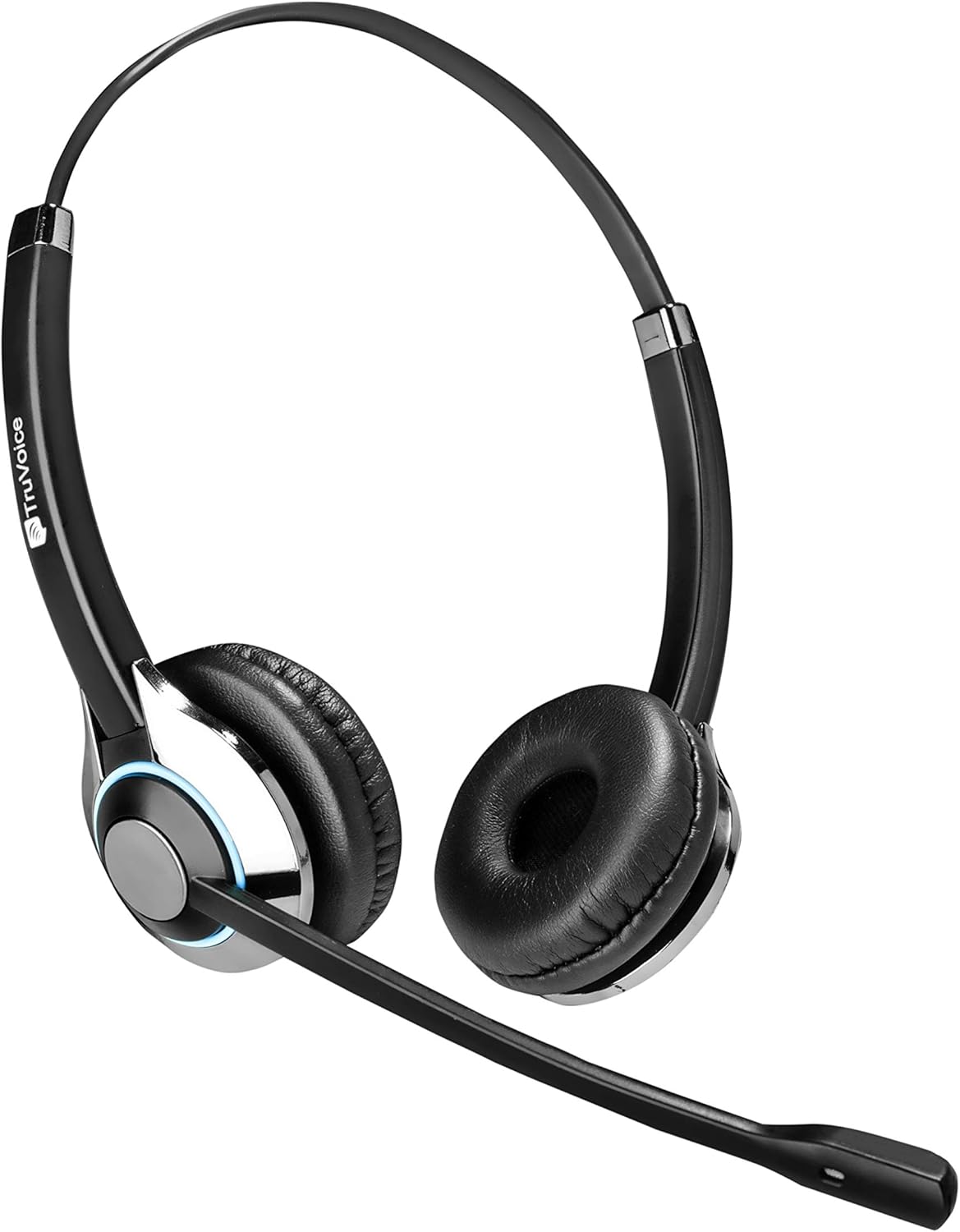 TruVoice HD-500 Deluxe Headset with Noise Canceling Microphone & HD Speakers - Compatible with Mitel, Nortel, Avaya Digital, Polycom VVX, Shoretel, Aastra, Digium, Allworx, ESI, Fanvil + More