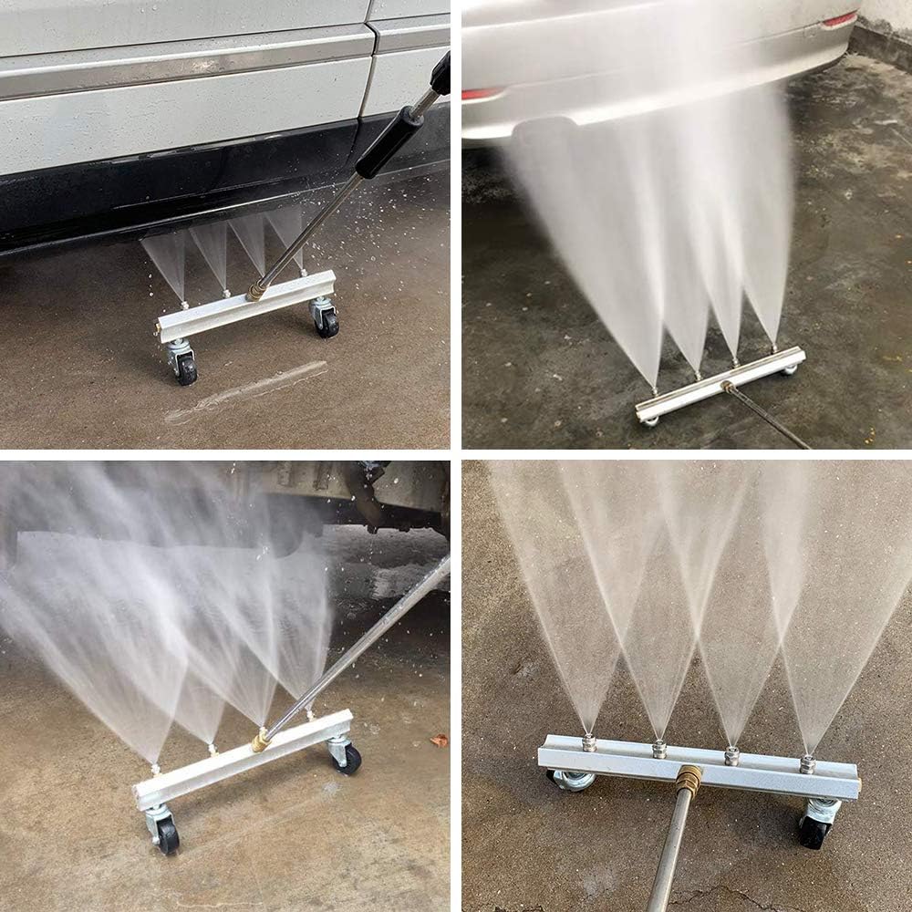 LadyRosian Pressure Washer Undercarriage Cleaner, Undercarriage Pressure Washer 4000 PSI, Car Wash Cleaner, Under Car Wash - 13 Inch 1500 PSI+