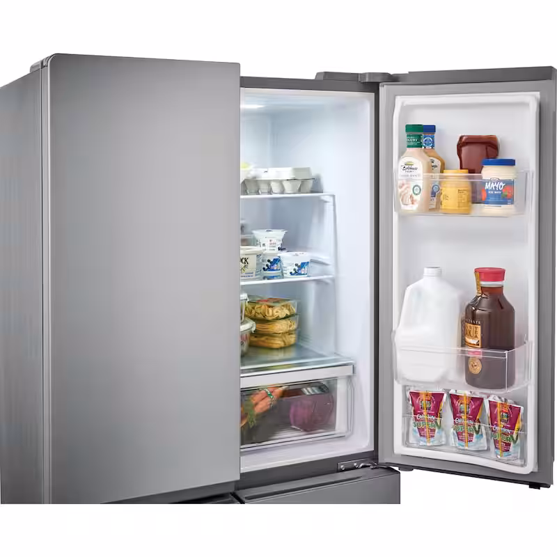 17.4 cu. ft. 4-Door Refrigerator in Brushed Steel