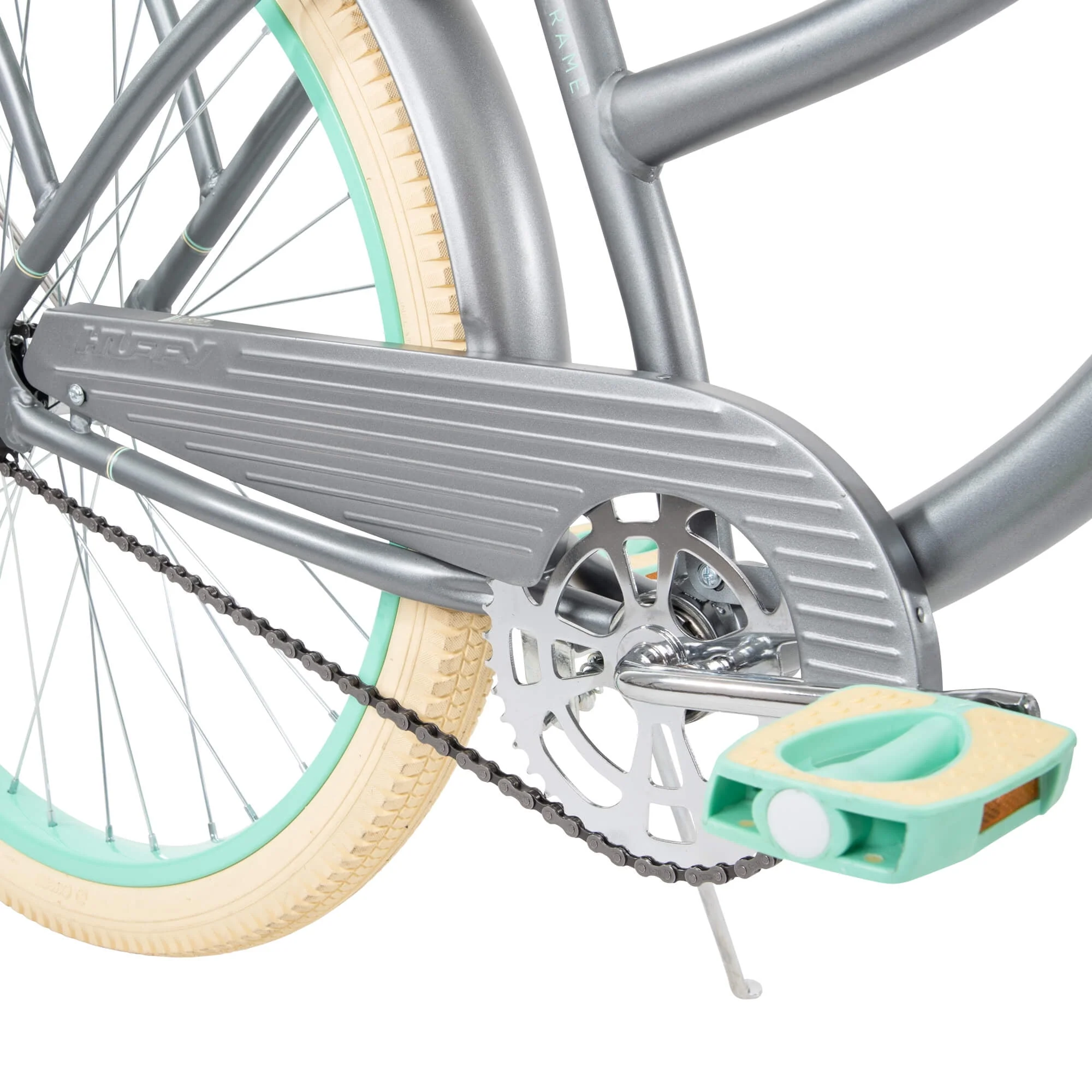Huffy 26 Nel Lusso Classic Cruiser Bike with Perfect Fit Frame, Women's, Ages 13 Years, Light Blue
