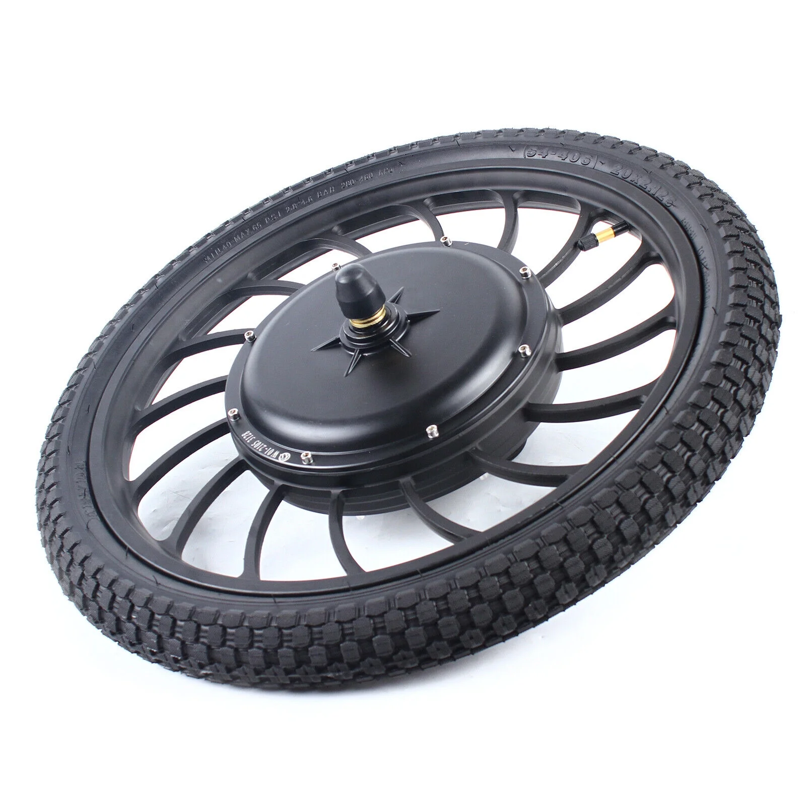 20" E-Bike Front Rear Wheel Conversion Kit Brushless Gearless Hub Motor