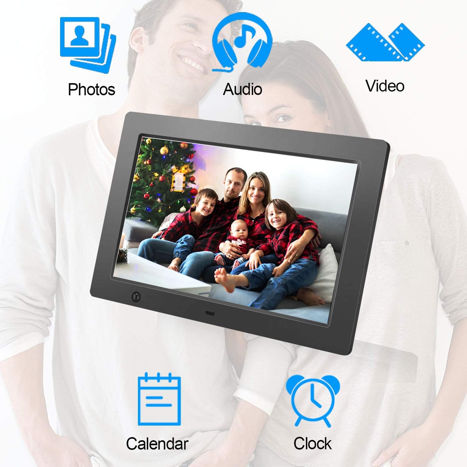 Digital Frame for Photos 10 inch with Slideshow Digital Picture Frame with HD IPS Display Picture Frame with Motion Sensor/Video/Background Music/Calendar/Clock/Auto-Rotate/Best Gifts by FLYAMAPIRIT