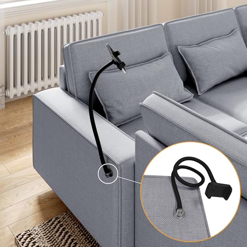 Modular Sectional Sofa, Convertible U Shaped Sofa Couch with Central Console & USB Ports, 7 Seat Modular Sectionals Couch with Chaise and Storage for Living Room, Light Grey