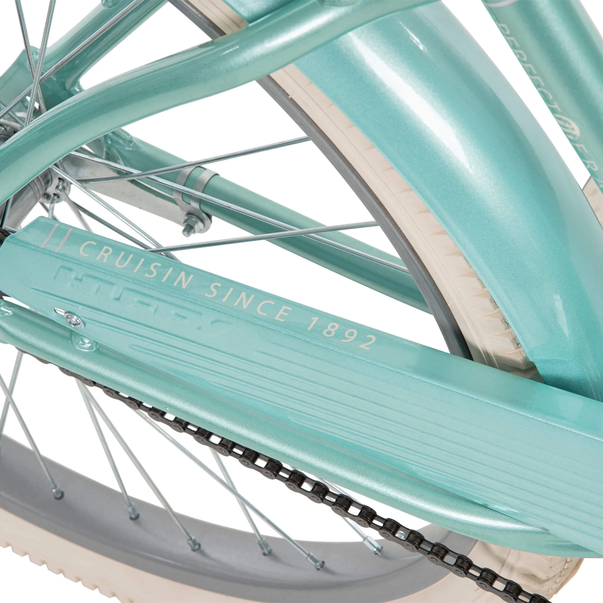 Huffy 26 Nel Lusso Classic Cruiser Bike with Perfect Fit Frame, Women's, Ages 13 Years, Light Blue