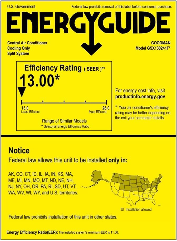 2 Ton 13 SEER Air Conditioner R-410a GSX130241