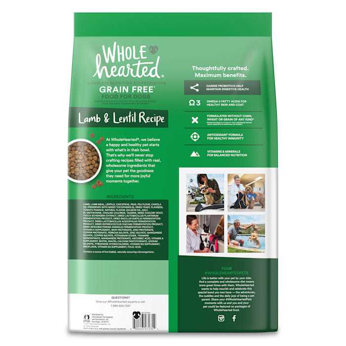 WholeHearted Grain Free All Life Stages Lamb and Lentil Formula Dry Dog Food - Pet Supplies online store